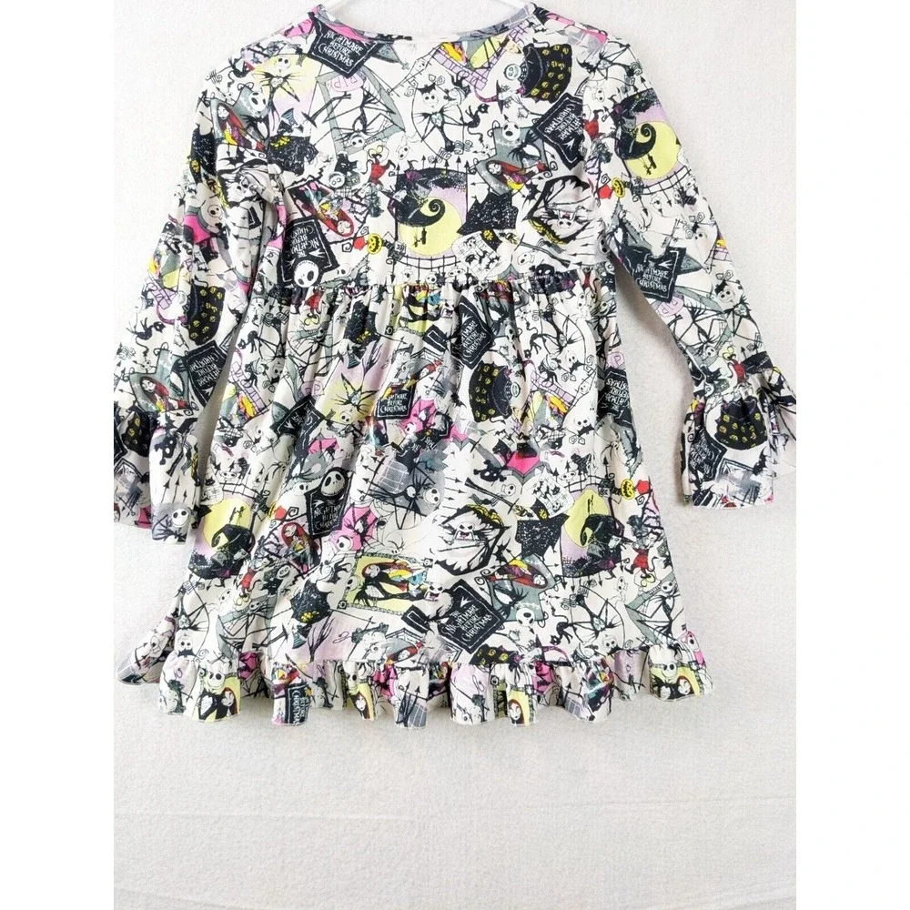Dash Of Glitter Girls Shirt Top Size 5XL Long Sleeve Nightmare Before Christmas